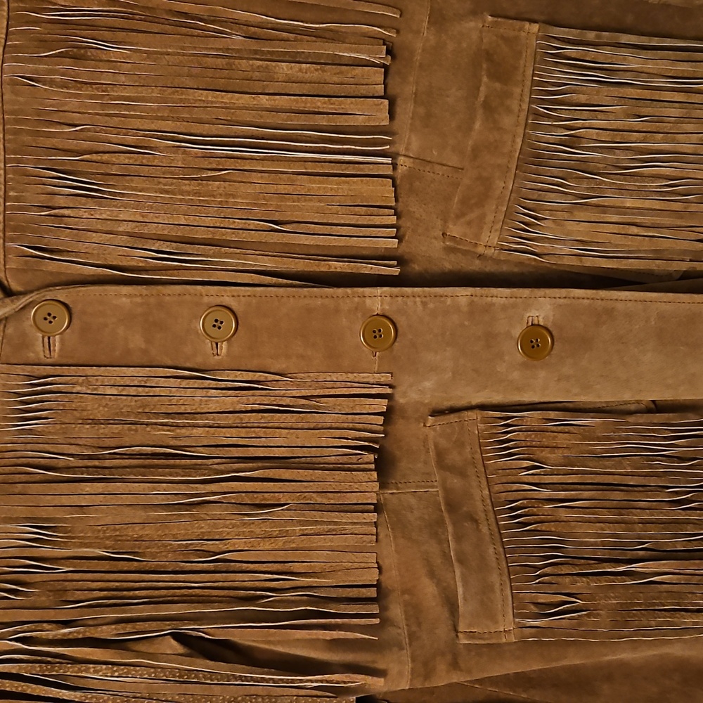 Brown Leather Jacket with Rustic Texture and Weathered Look - Picture 6 of 6